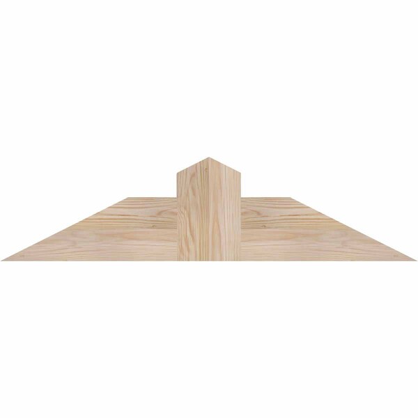 Ekena Millwork Portland Smooth Timber Gable Bracket, Douglas Fir, 36"W x 9"H x 5 1/2"D x 5 1/2"F, 6/12 Pitch GBW036X09X0606POR00SDF - main